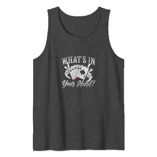 Cribbage What's In Your Hand Board Game Card Game Tank Tops