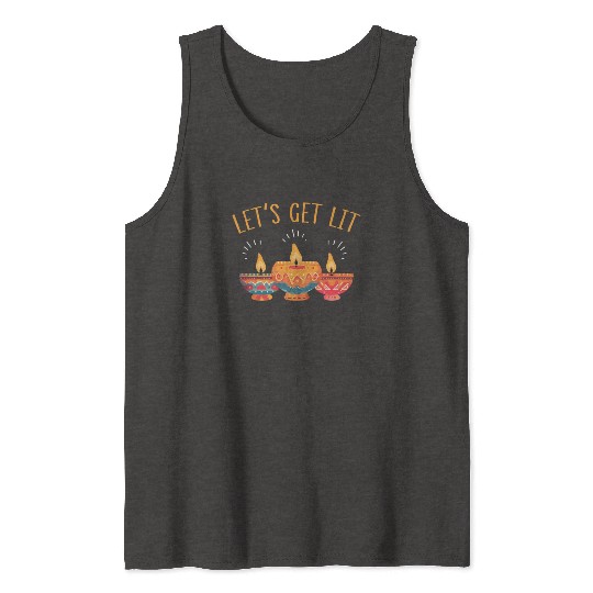 Happy Diwali Diwali Festival Indian Hindu Hinduism Tank Tops