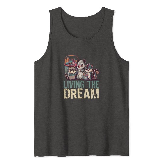 Living The Dream - Cute Anime Kawaii Japanese Love Tank Tops