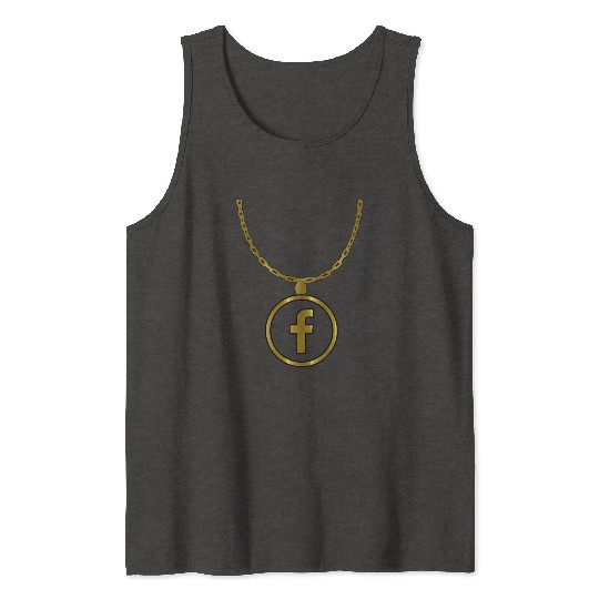 Facebook necklace Tank Tops