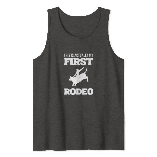 My First Rodeo Horse Wrangler Gift Tank Tops