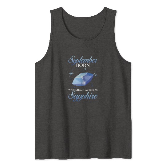 Birthstone September Sapphire Tank Tops
