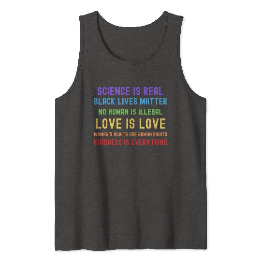Science Is Real Black Lives Matter Tank Tops