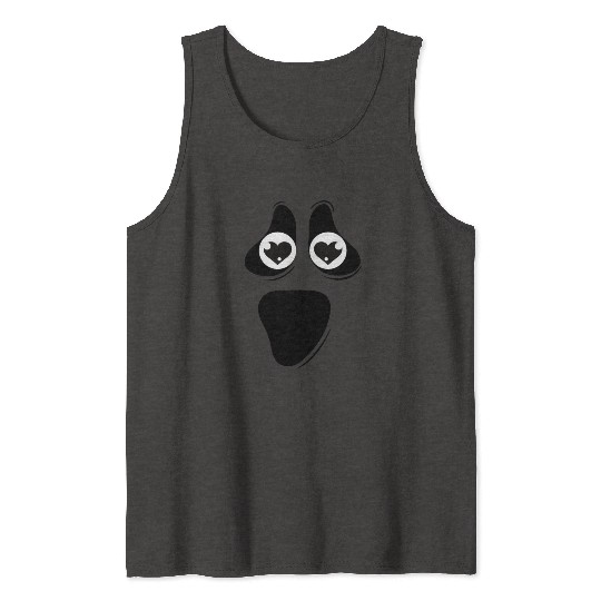 Cute Inlove Ghost Face Tank Tops