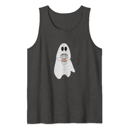 Ghost with latte Tank Tops