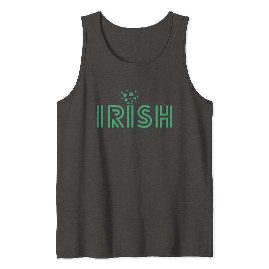 Irish In A Retro Font Tank Tops