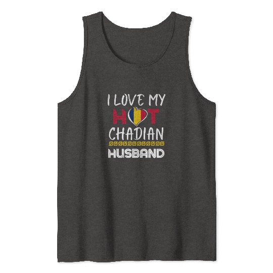 Funny Chadian Husband Proud Wife Tank Tops