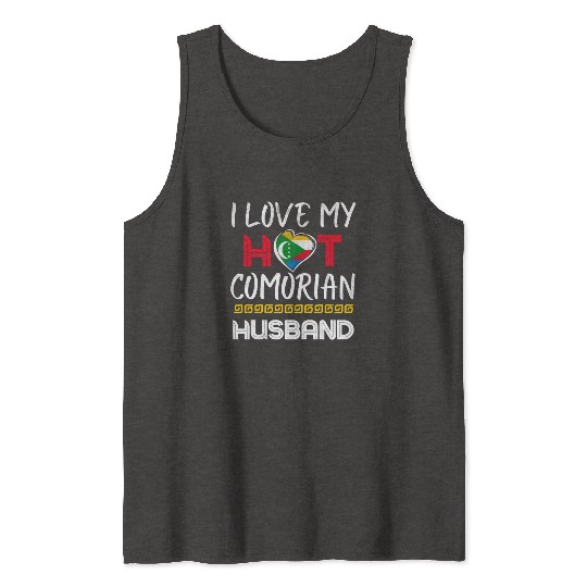 Funny Comorian Husband Proud Wife Tank Tops