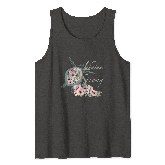 Lahaina Strong: Hibiscus and Sea Turtle Tank Tops