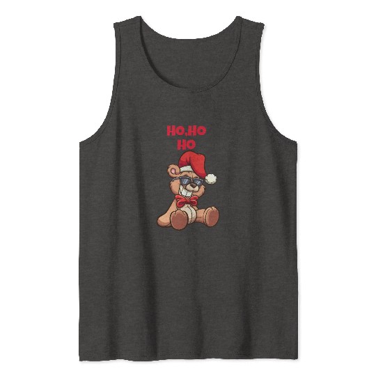 Christmas Teddy Bear Tank Tops
