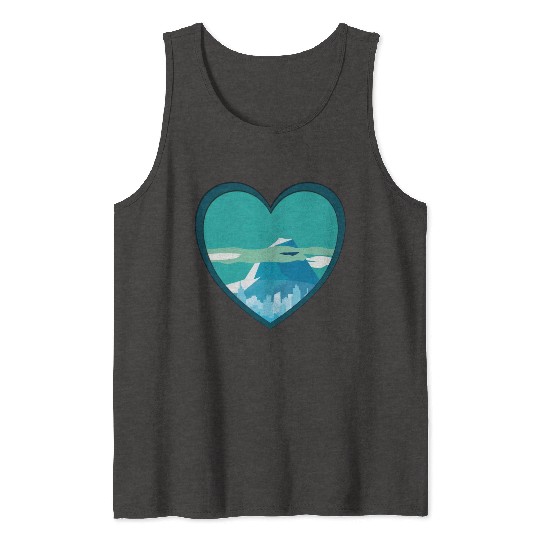 Blue mountain Tank Tops