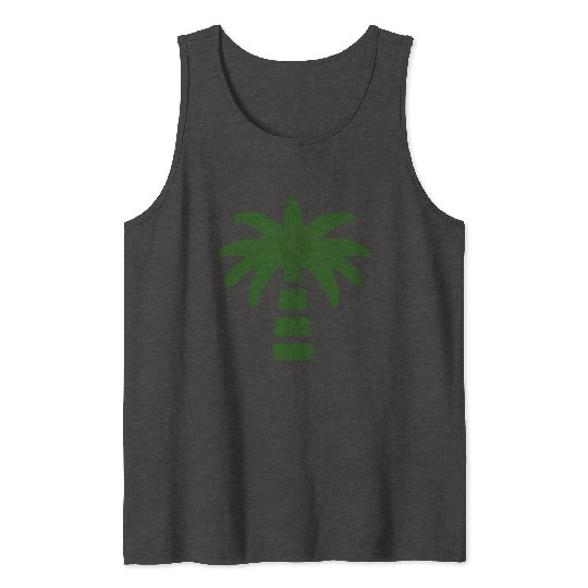 Green Everywhere Elegant Palm Tree Tank Tops