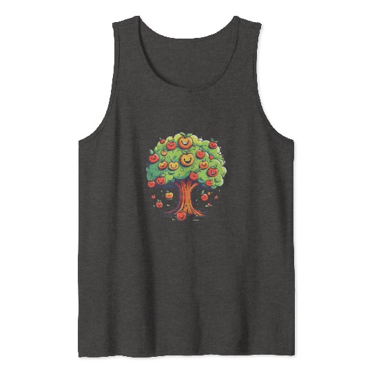 Apples Tree Fruit Orchard Apple Picking Cute Tank Tops