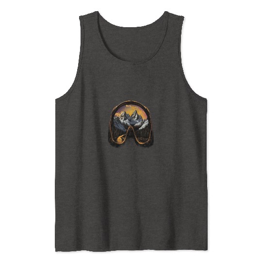 Skiing Ski Googles Mountains Alps Skier Tank Tops