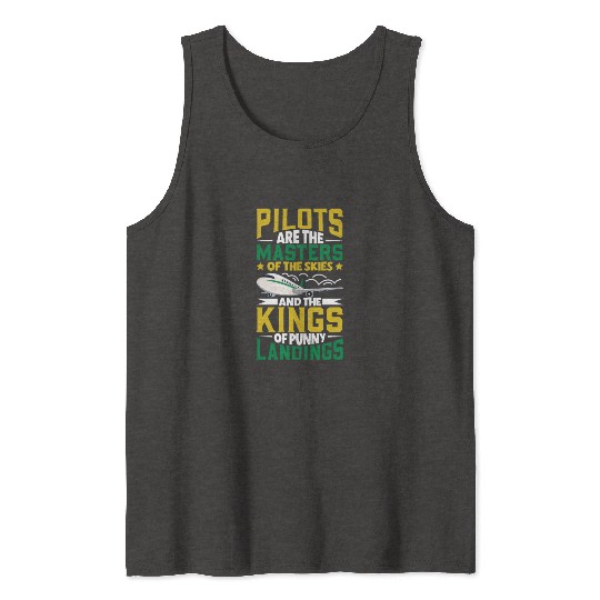 Pilot Aviation Airplane Airline Future Pilots Tank Tops