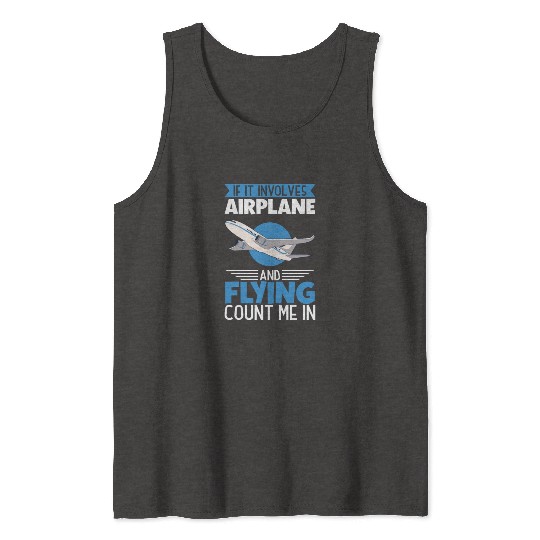 Pilot Aviation Airplane Airline Future Pilots Tank Tops