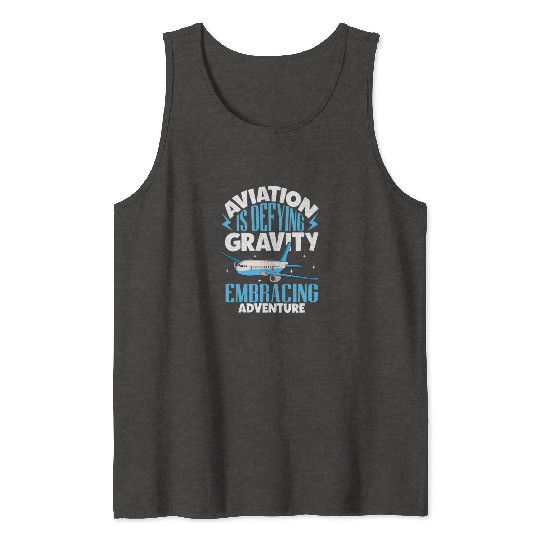 Pilot Aviation Airplane Airline Future Pilots Tank Tops