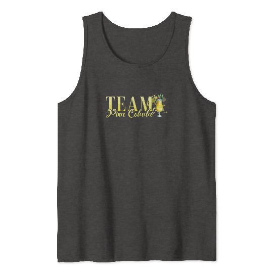 Team Pina Colada Cocktail Bartender Tank Tops