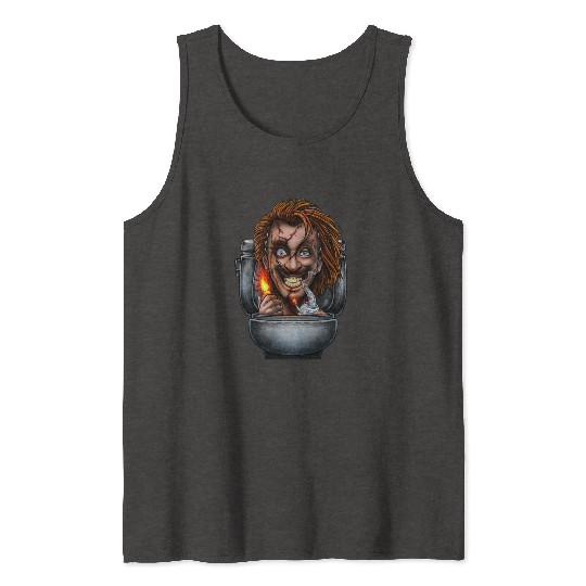 Horror toilet Monster #2 Tank Tops