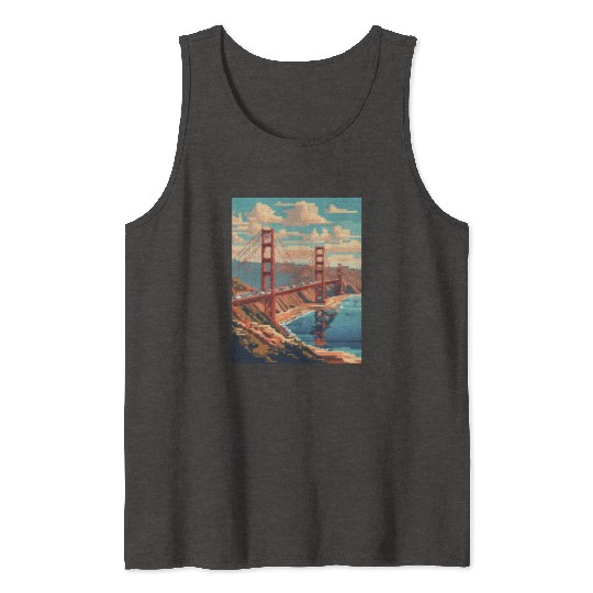 Golden Gate Bridge California Tank Tops Tank Tops, Golden