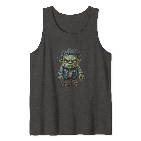 Halloween Frankie's Playful Monster Mash Tank Tops