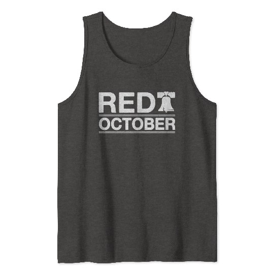 Philadelphia Red October Phillies Tank Tops