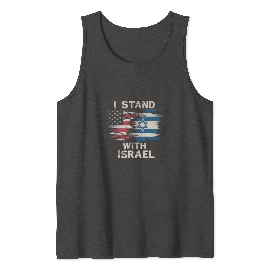 I Stand With Israel Patriotic Tank Tops
