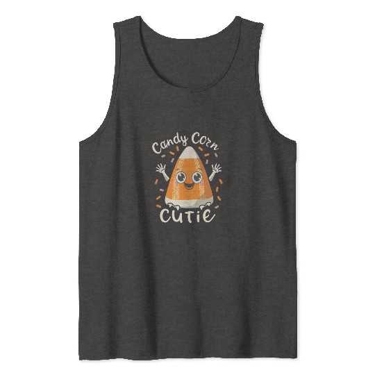 candy corn cutie Halloween Gift Tank Tops