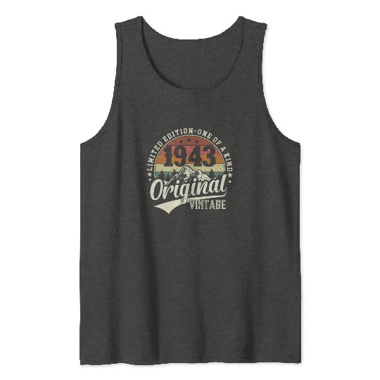 1943 Vintage Birthday Surprise Tank Tops