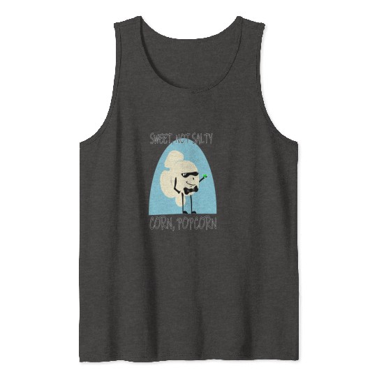 Sweet Popcorn Funny Pop Culture Cartoon Parody Tank Tops