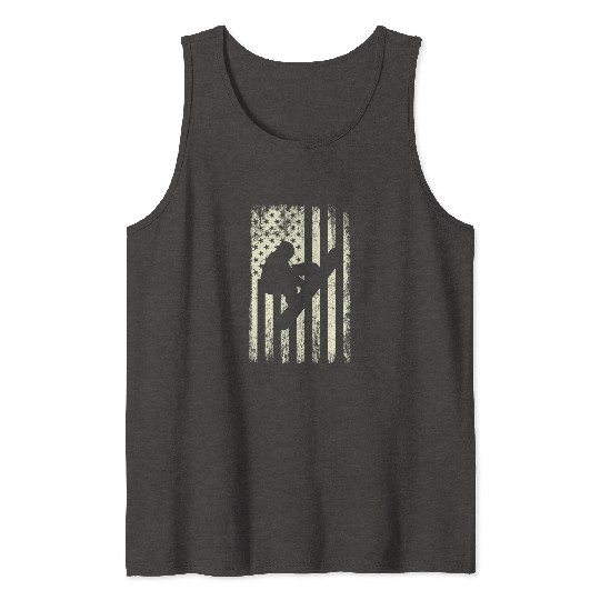 America Snowboard Freestyle Snowboarding USA Tank Tops