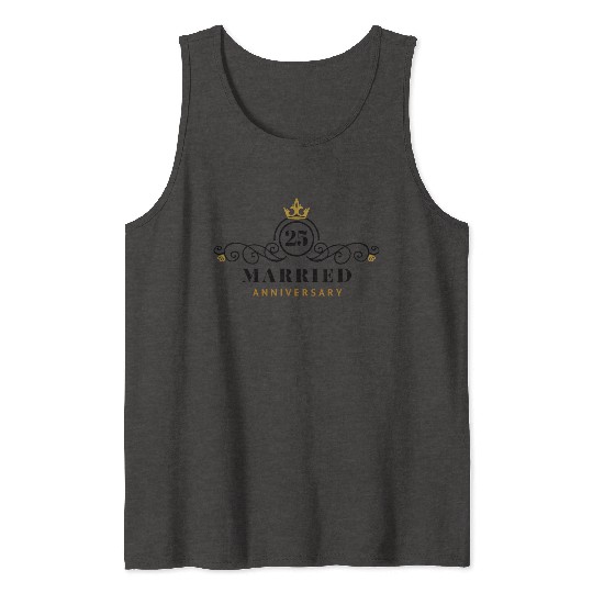 Anniversary: 25 Years Married Tank Tops
