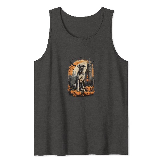 A Great Dane Halloween Adventure Tank Tops