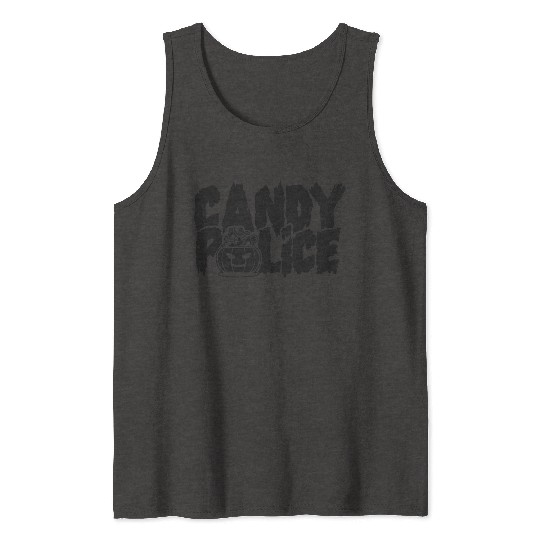 Candy Police Funny Halloween Tank Tops