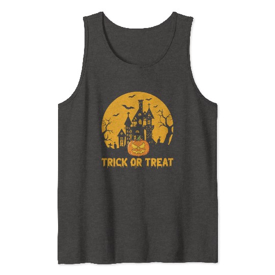Happy Halloween Trick Or Treat Tank Tops