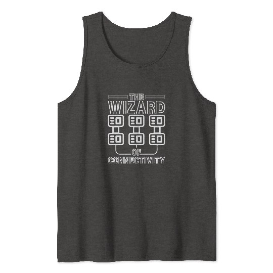 Network Admin The Wizard Of Connectivity Tank Tops