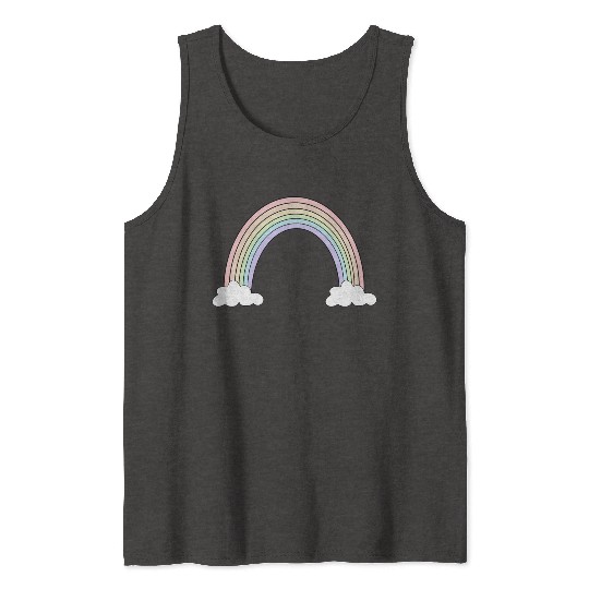 Pastel Rainbow Love Tank Tops
