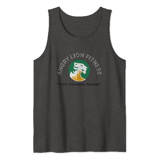 Angry lion motivate Tank Tops