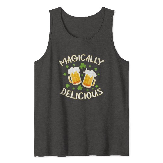 Magically Delicious Beer Drinking Irish Team St Tank Tops