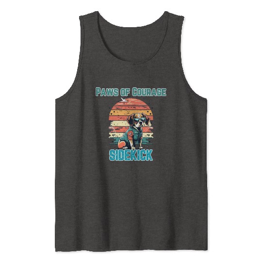 Courageous Canine Companion Tank Tops