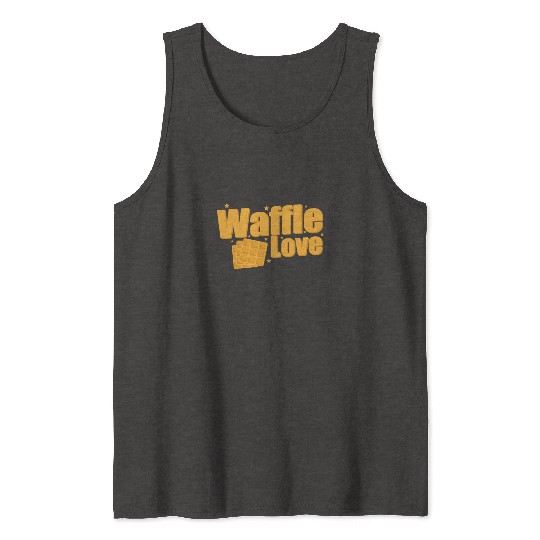 Waffle Love Snack Pastry Baker Tank Tops