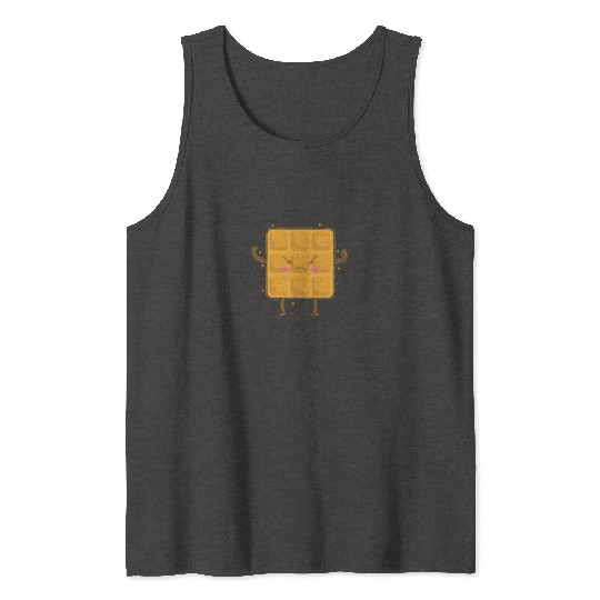 strong Waffle Baker Pastry Dough Tank Tops