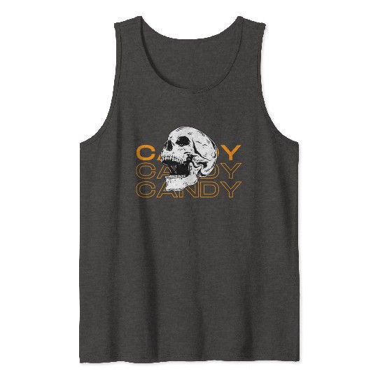 Candy Candy Candy Skull Tank Tops
