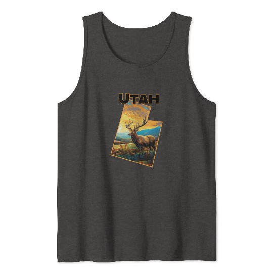 Utah Wildlife - elk Tank Tops