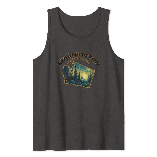 Washington Wildlife - evergreen Tank Tops