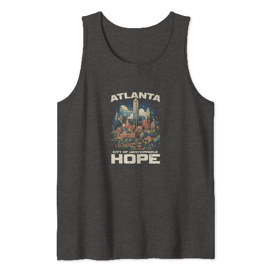 Atlanta City Georgia USA America United States Tank Tops