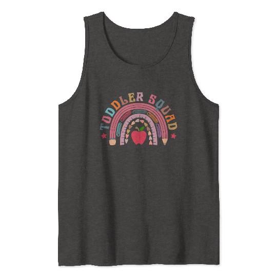 Toddler Squad Toddler Teacher Tank Tops