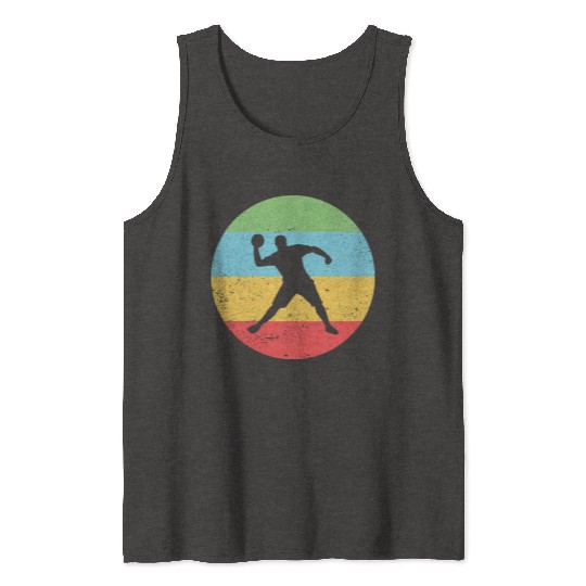Dodgeball Vintage Retro Dodgeball Player Tank Tops