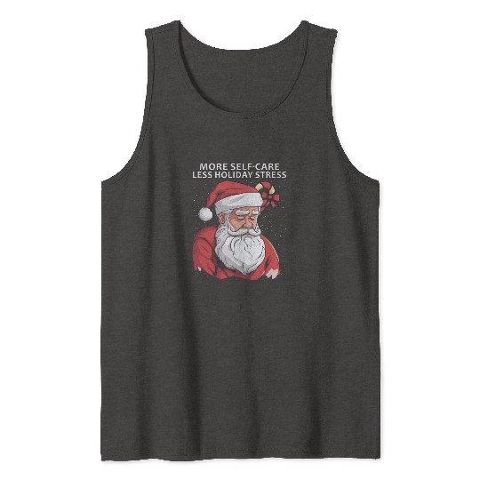 Mental Health Christmas Anti Christmas Holiday Tank Tops