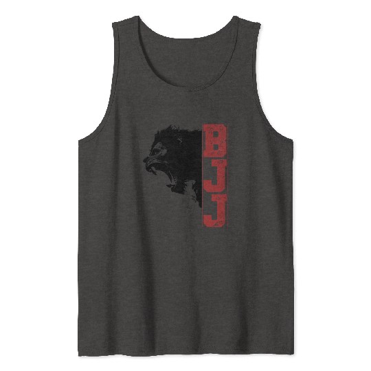 Brazilian Jiu Jitsu Gorilla Head Bjj Gift Tank Tops